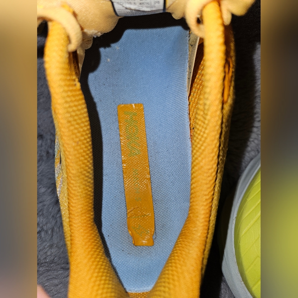 HOKA Mach 5 Men's 11 D Athletic Shoes Sneakers Radiant Yellow Orange Running Gym - Picture 9 of 11